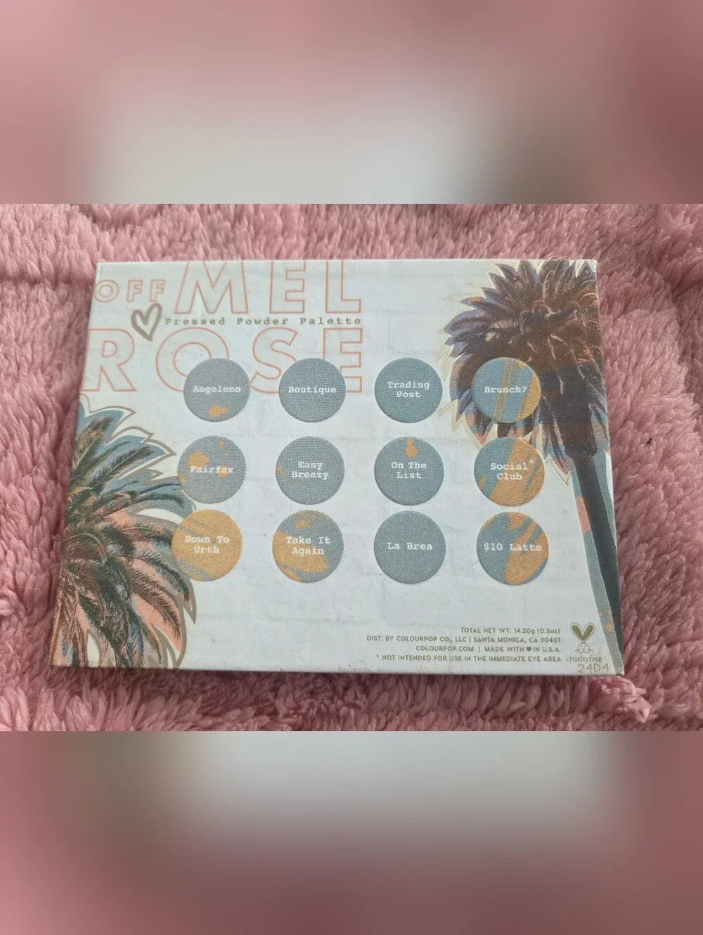 New! Colourpop Off Melrose Eyeshadow Palette